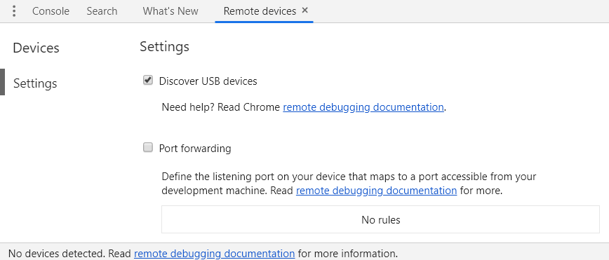 Enable Discover USB devices